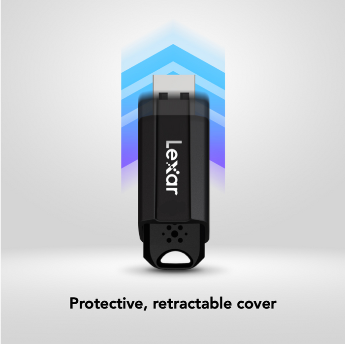 Lexar JumpDrive S80 64GB USB 3.2 Gen 1 Flash Drive with 256-bit AES - Black | LJDS080064G-BNB