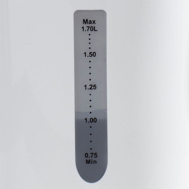 Daewoo White 1.7L Plastic Kettle with Chrome Band - White | EDL SDA1650