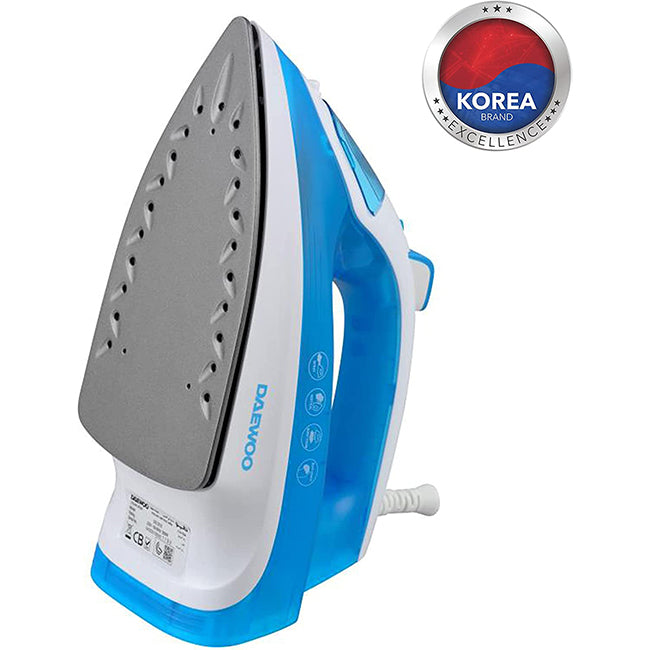 Daewoo 1800W Steam Iron with Non-Stick Soleplate | EDL SDA2586GE