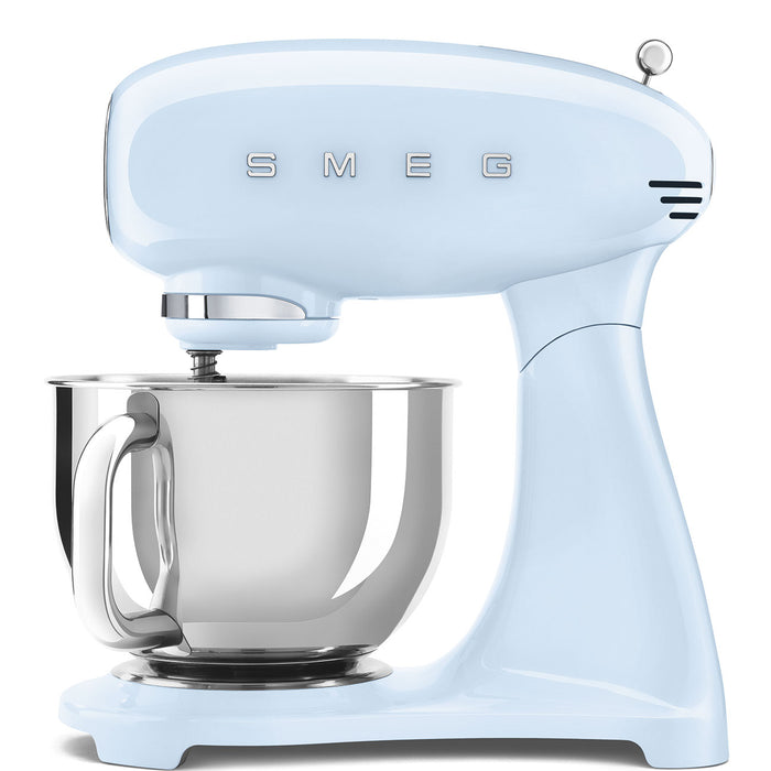 Smeg 50's Style 1000W 10 Speed Stand Mixer - Pastel Blue | SMG SMF05PBUK