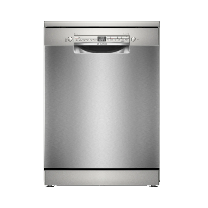 BOSCH Series 2 Freestanding Dishwasher 60 cm - Brushed steel | SMS2HVI67G