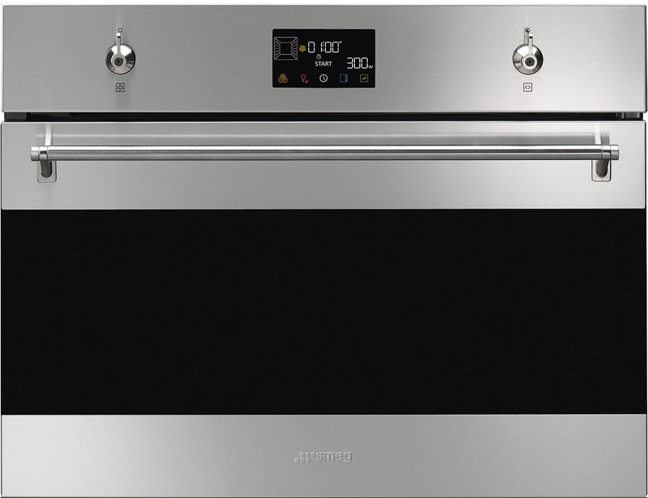 Smeg Galileo Classic 45cm Compact Built-In Oven & Micro combi Microwave, Vapor Clean - Stainless steel | SMG SO4302M1X
