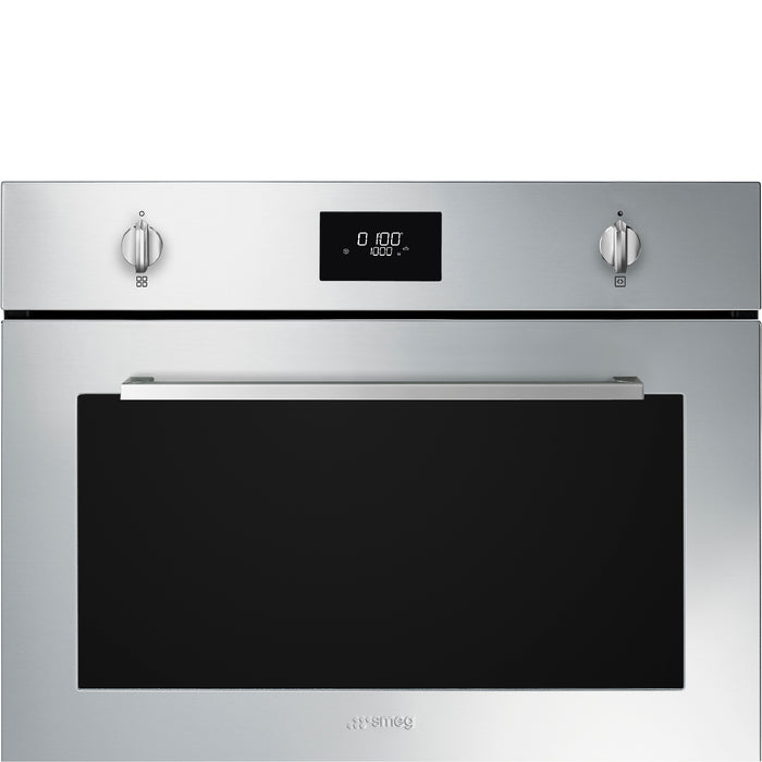Smeg Cucina 45cm Compact Built-In Oven & Micro combi Microwave - Stainless steel | SMG SO4401M1X