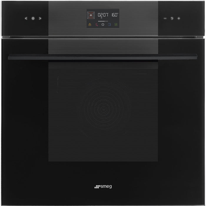 Smeg Linea 60cm Built-In Traditional Single Oven, Thermo-ventilated, Pyrolytic - Black | SMG SOP6102TB3