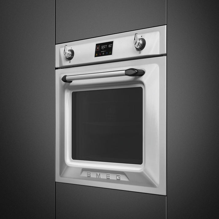 Smeg Victoria 60cm Built-In SteamOne Single Oven, Combi Steam, Pyrolytic - Stainless Steel | SMG SOP6902S2PX