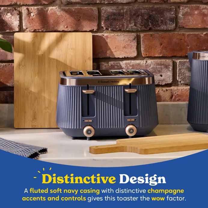 Russell Hobbs Bronte 4 Slice Toaster - Navy | 26772