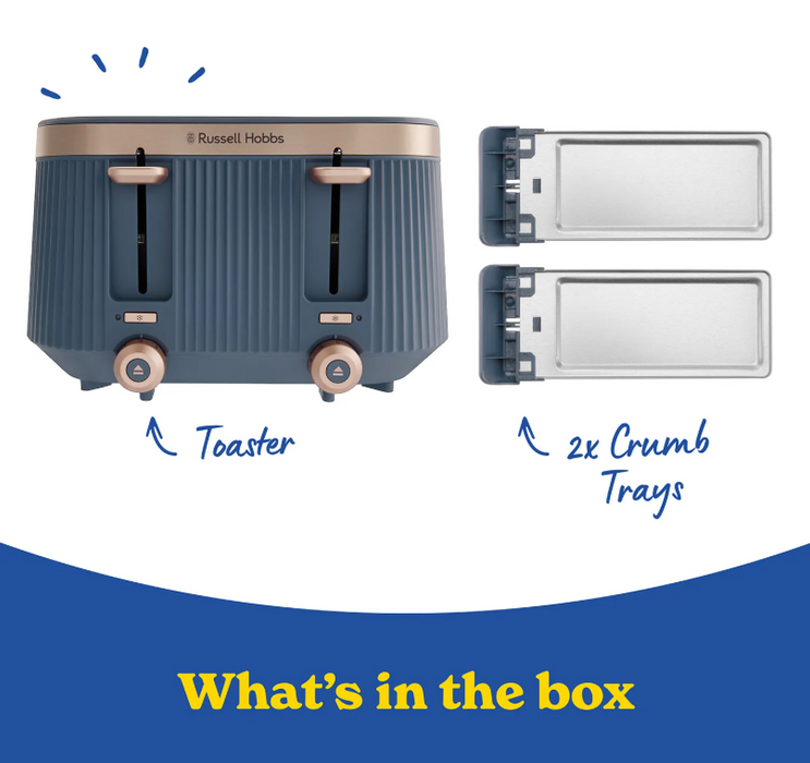Russell Hobbs Bronte 4 Slice Toaster - Navy | 26772