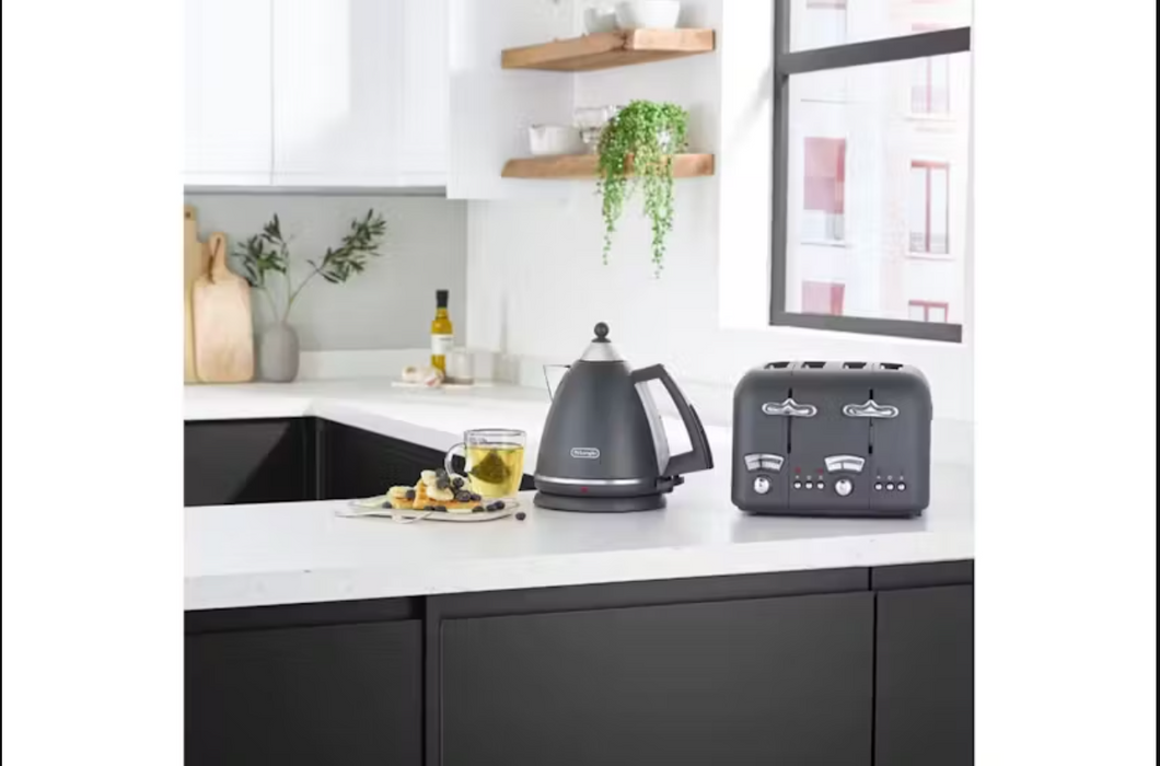 DELONGHI Argeno Silva 4 Slice Toaster Grey | CT04.GY