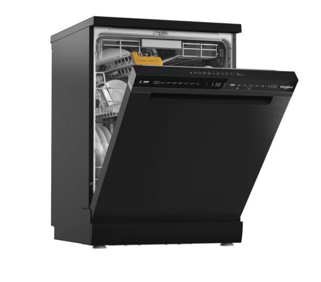 Whirlpool Freestanding Dishwasher, 15 Place, Black | W8FHS61BSUK