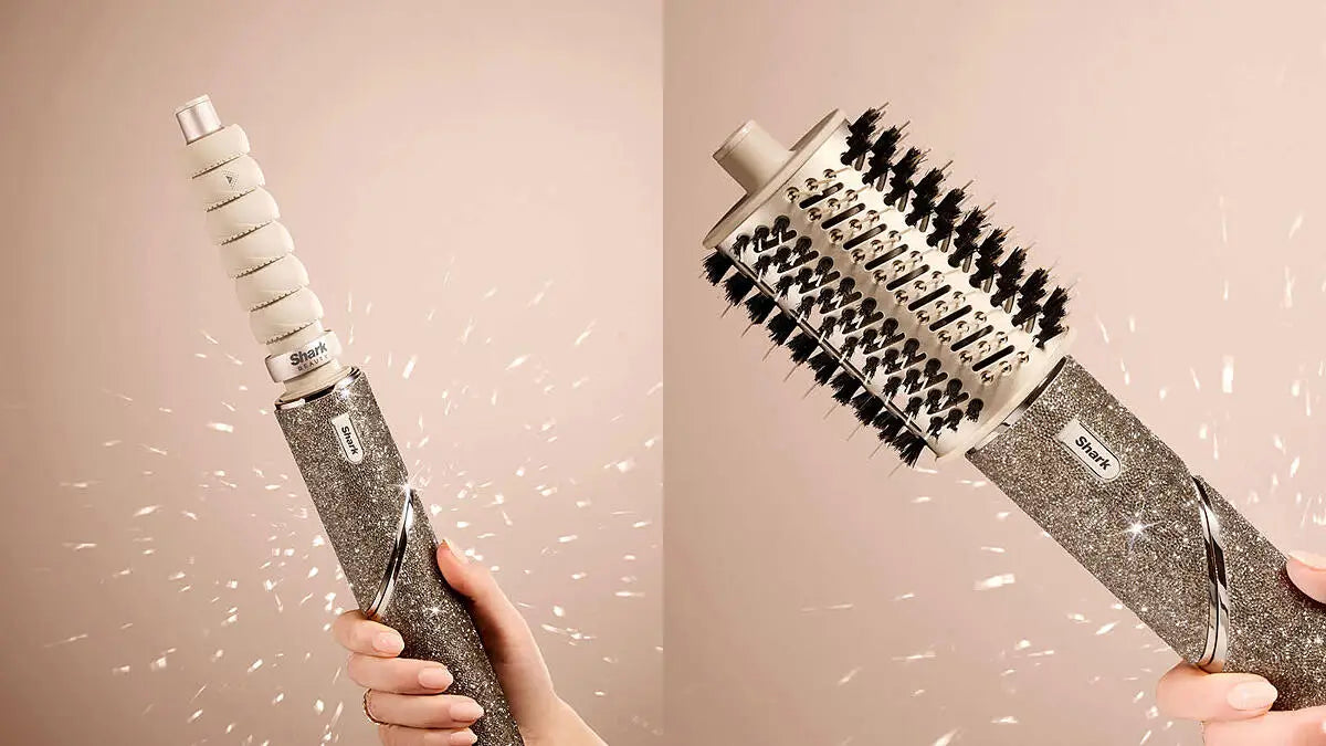 SHARK FlexStyle Sparkle 5-in-1 Air Styler & Hair Dryer with Storage Case - Gold Diamond Limited Edition | HD446JSUK