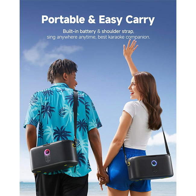 Ikarao Premium Portable Wireless Smart Karaoke Machine 300W with Lyrics Screen 10.1” HD Screen ||  SHELL S1