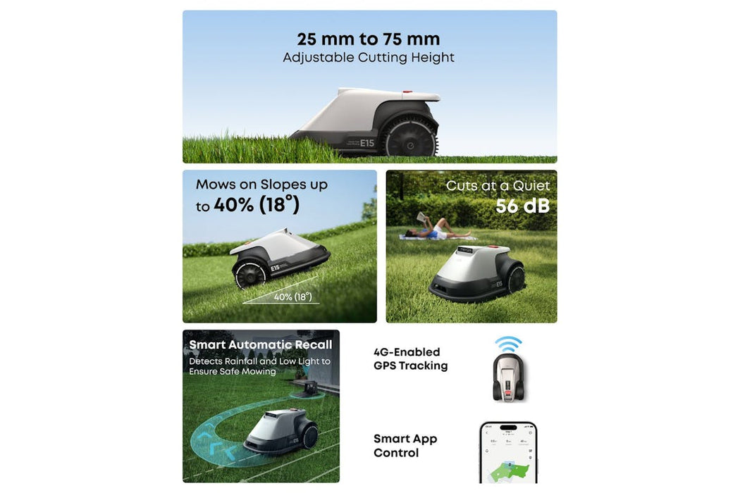 eufy Robot Lawn Mower E15 | T2880VA1