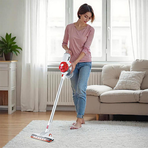 T4TEC Cordless Vacuum Cleaner - Red | TTS-T7802-RD