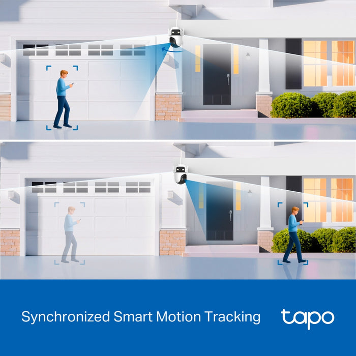 TP-Link Tapo TC47 2K Dual-Lens Outdoor Pan/Tilt Security Camera with Spotlights | TC47