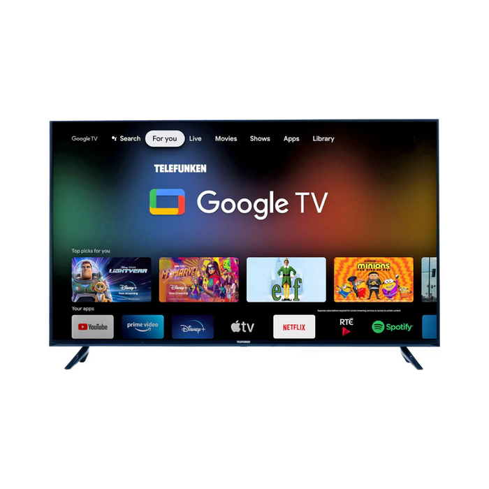Telefunken N18 43″ DLED UHD Google Smart TV | TIS N18-TF-GL4330