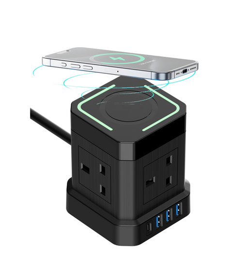Mini Power Tower with Wireless Charging 3 x USB 1 | TRE10