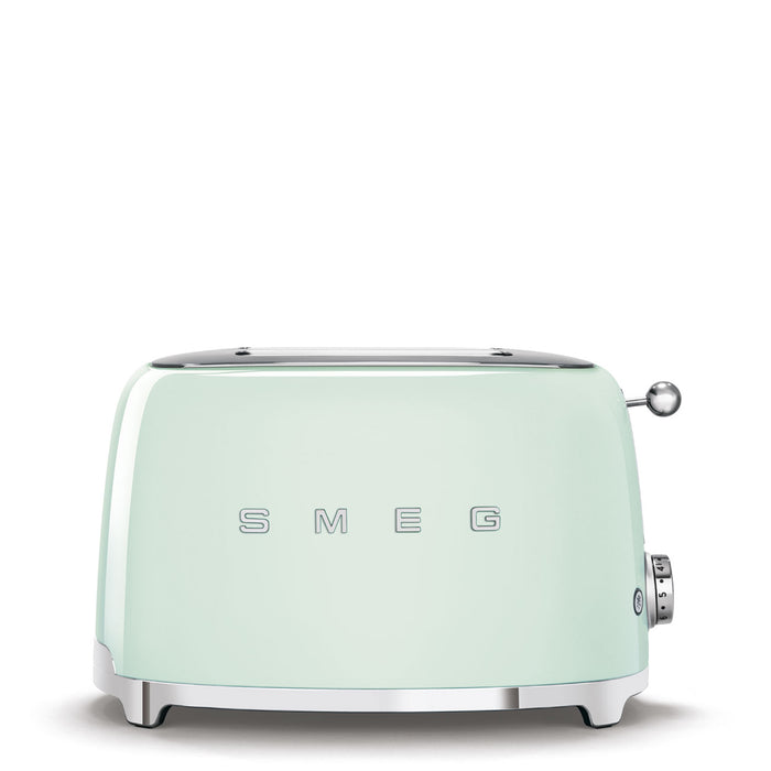 Smeg 50's Style 2 Slice 2 Slot Toaster - Gloss Pastel Green | TSF01PGUK