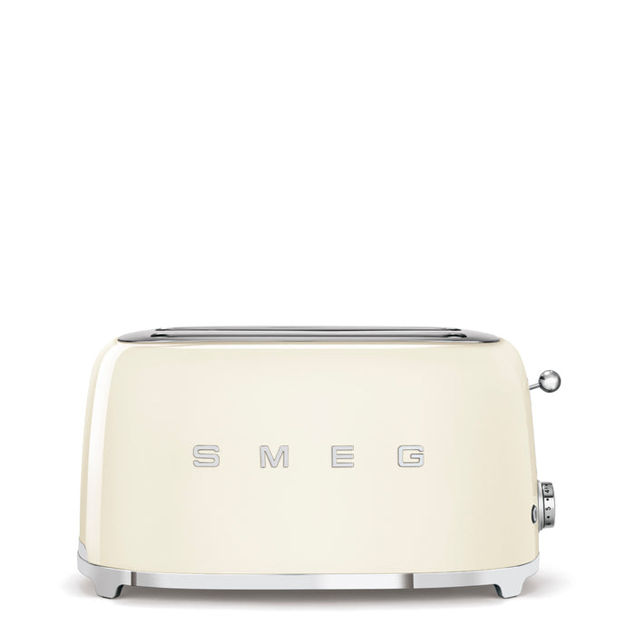 Smeg 50's Style 4 Slice 2 Long Slot Toaster - Gloss Cream | TSF02CRUK