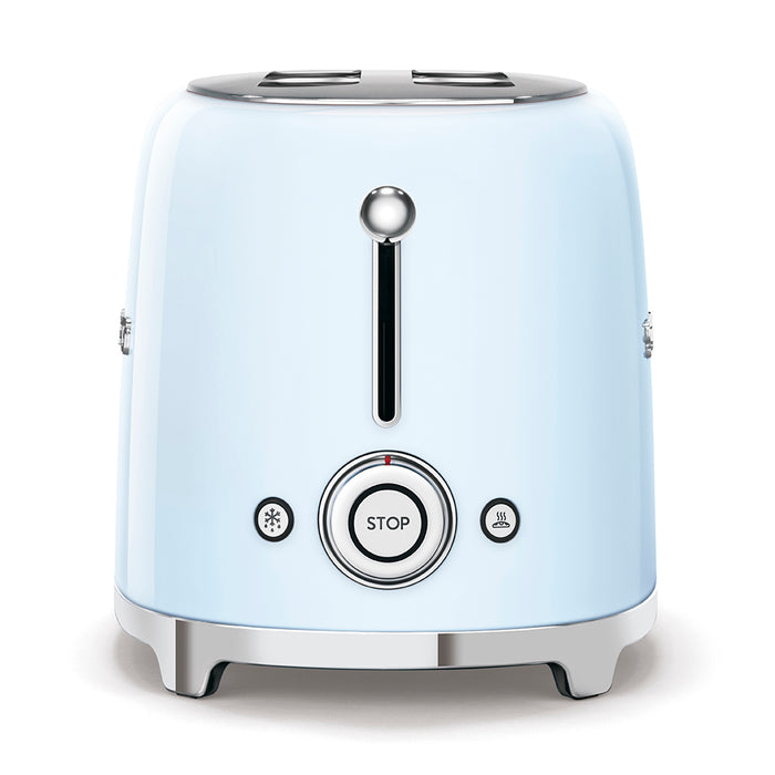 Smeg 50's Style 4 Slice 2 Long Slot Toaster - Gloss Pastel Blue | TSF02PBUK
