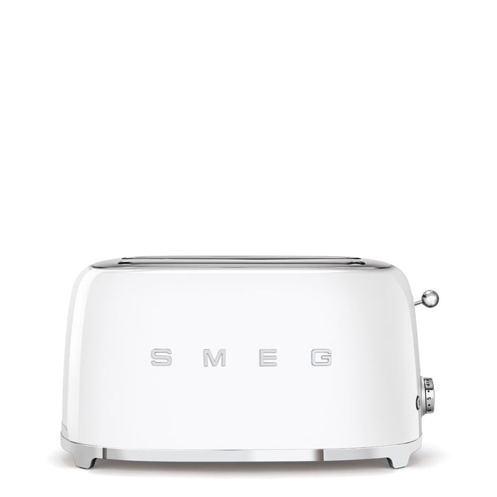 *OPEN BOX* Smeg 50's Style 4 Slice 2 Long Slot Toaster - Gloss White | TSF02WHUK