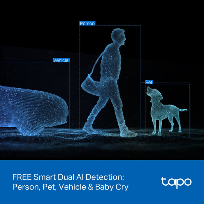 TP-Link Tapo C245D 2K Dual-Lens Pan/Tilt Indoor Security Camera | TAPO C245D