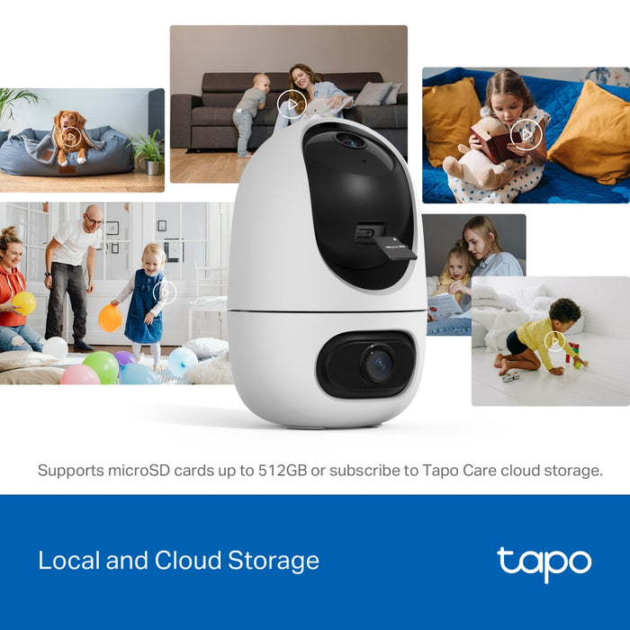 TP-Link Tapo C245D 2K Dual-Lens Pan/Tilt Indoor Security Camera | TAPO C245D