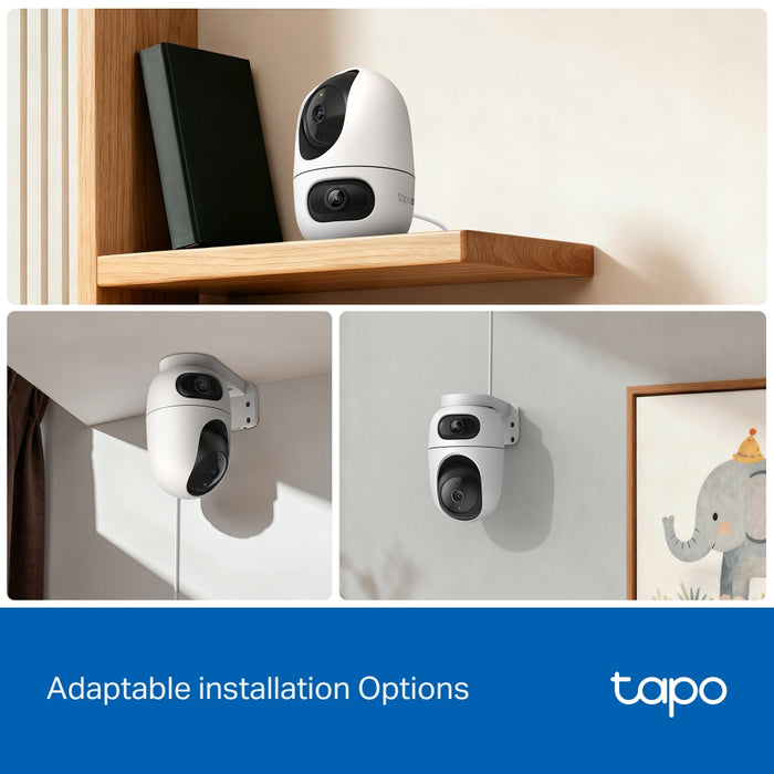 TP-Link Tapo C245D 2K Dual-Lens Pan/Tilt Indoor Security Camera | TAPO C245D