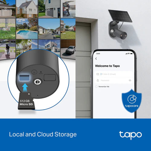 TAPO Security Camera TAPO Solar-Powered Security Camera Kit Black | TAPO C411 KIT IRWINS MEGASTORE