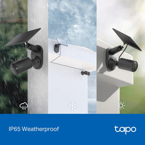 TAPO Security Camera TAPO Solar-Powered Security Camera Kit Black | TAPO C411 KIT IRWINS MEGASTORE