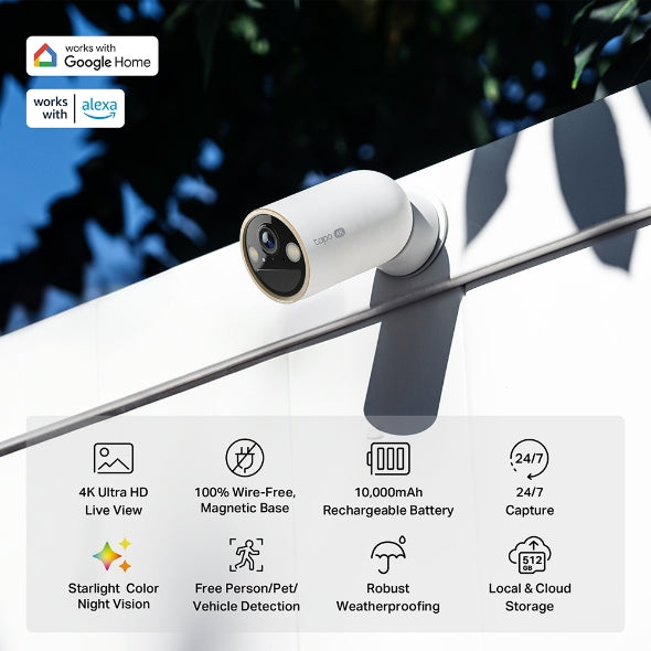 Tapo Battery-Powered Outdoor Security Camera | TAPO C460