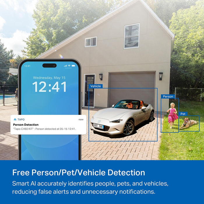 TAPO Solar-Powered Security Camera Kit | TAPO C460 KIT