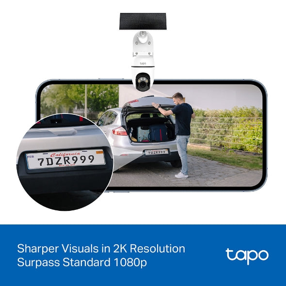 Tapo Solar-Powered Pan/Tilt Security Camera Kit | Tapo C610 KIT