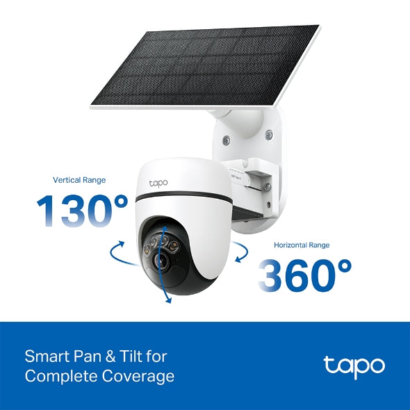 Tapo Solar-Powered Pan/Tilt Security Camera Kit | Tapo C610 KIT