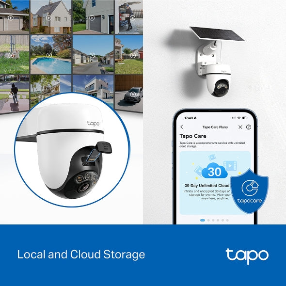 Tapo Solar-Powered Pan/Tilt Security Camera Kit | Tapo C610 KIT
