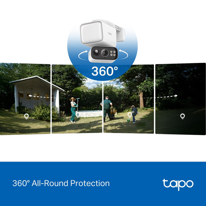 TP-Link Tapo 2K Solar-Powered Floodlight Pan/Tilt Security Camera with Solar Panel | TC50 KIT