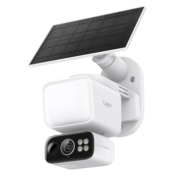 TP-Link Tapo 2K Solar-Powered Floodlight Pan/Tilt Security Camera with Solar Panel | TC50 KIT