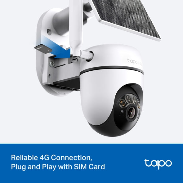 Tp-Link Tapo Solar-Powered Pan/Tilt 4G LTE Security Camera Kit | TAPO C615G KIT