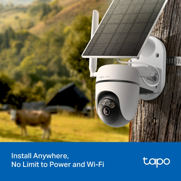 Tp-Link Tapo Solar-Powered Pan/Tilt 4G LTE Security Camera Kit | TAPO C615G KIT