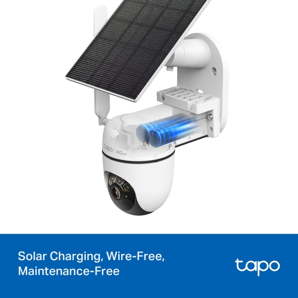 Tp-Link Tapo Solar-Powered Pan/Tilt 4G LTE Security Camera Kit | TAPO C615G KIT