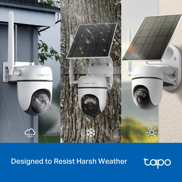 Tp-Link Tapo Solar-Powered Pan/Tilt 4G LTE Security Camera Kit | TAPO C615G KIT