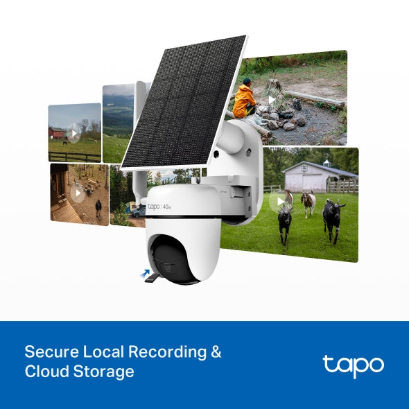 Tp-Link Tapo Solar-Powered Pan/Tilt 4G LTE Security Camera Kit | TAPO C615G KIT