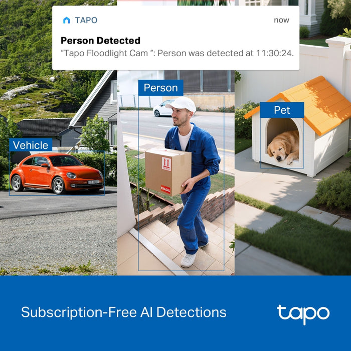 TP-Link Tapo C710 2K Outdoor Pan/Tilt Floodlight Security Camera 1500 Lumens | TAPO C710