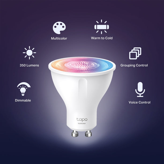 TP-Link Smart Wi-Fi Spotlight Multicolor GU10 (4-Pack) | TAPO L630 4P
