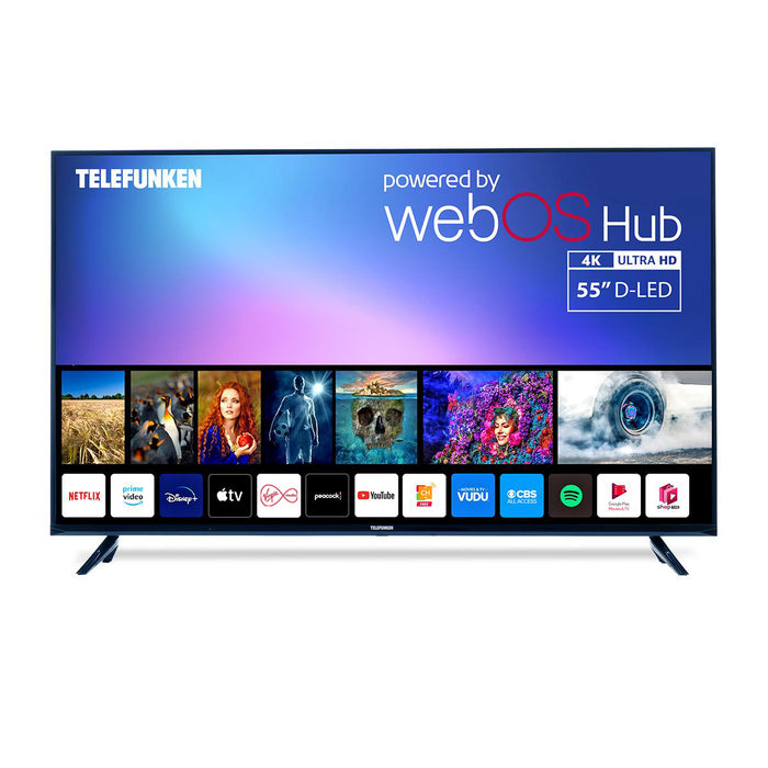 Telefunken N18 55" 4K Smart TV UltraSlim Frameless Design with WebOS | TIS N18G-TF-TS5520