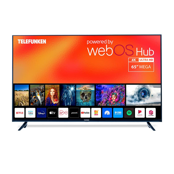 Telefunken N18 65" 4K Smart TV UltraSlim Frameless Design with WebOS | TIS N18G-TF-TS6520