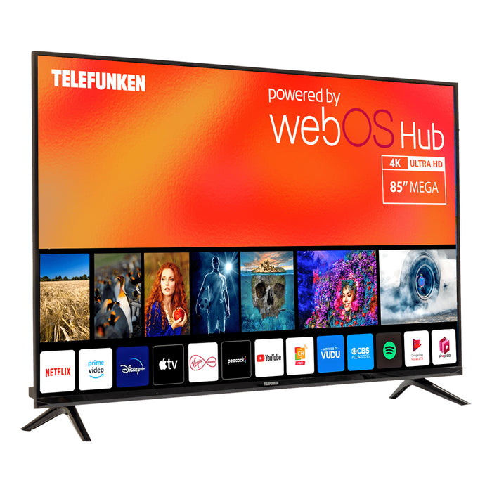 Telefunken N18 85" 4K Smart TV UltraSlim Frameless Design with WebOS | TIS N18G-TF-TS8510