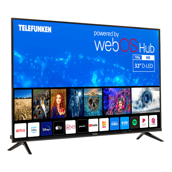 Telefunken N18 32" HD Smart TV UltraSlim Frameless Design with WebOS || N18G-TF-TS3211