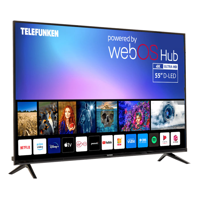 Telefunken N18 55" 4K Smart TV UltraSlim Frameless Design with WebOS | TIS N18G-TF-TS5520
