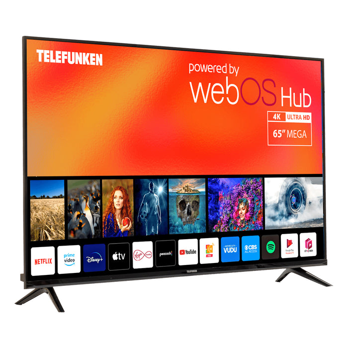 Telefunken N18 65" 4K Smart TV UltraSlim Frameless Design with WebOS | TIS N18G-TF-TS6520