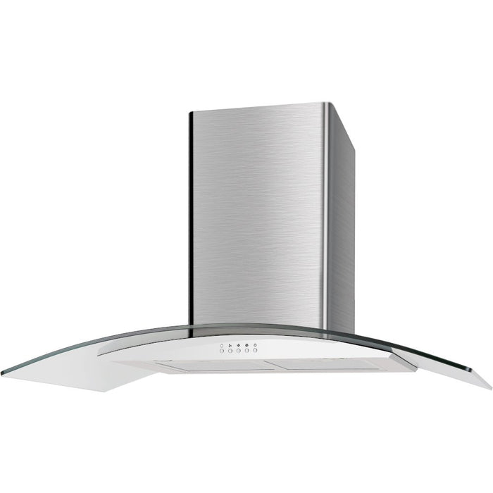 Cata 90cm Curved Glass Chimney Hood - Stainless Steel || UBSCG90SS